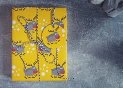 The LittleGreen Wrapping Company Reindeer & Robins Recyclable Wrapping Paper & Tags