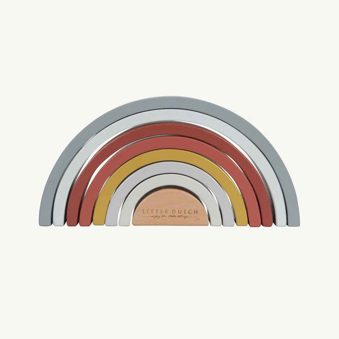 Activity Toys Little Dutch - Wooden Rainbow Stacker Pure & Nature 3 Activity Toys Little Dutch - Wooden Rainbow Stacker Pure & Nature