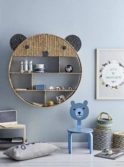 Bloomingville - Bear Bookcase In Natural Bankuan Grass Furniture & Storage