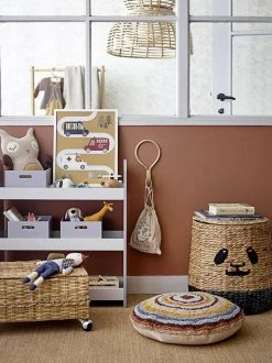 Bloomingville - Panda Storage Basket With Lid In Water Hyacinth