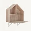 Bloomingville - Lai Wooden Wall Shelf With Desk