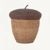 Bloomingville - Finus Acorn Basket In Seagrass