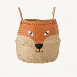 Sale Bloomingville - Fritse Fox Storage Basket In Seagrass