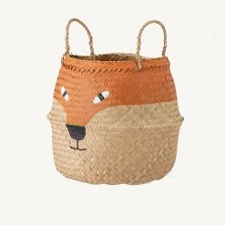 Sale Bloomingville - Fritse Fox Storage Basket In Seagrass