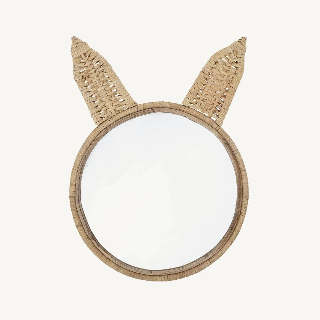 Sale Bloomingville - Holga Bunny Mirror In Natural Cane 3 Sale Bloomingville - Holga Bunny Mirror In Natural Cane