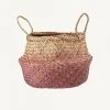 Bloomingville - Seagrass Storage Basket Rose