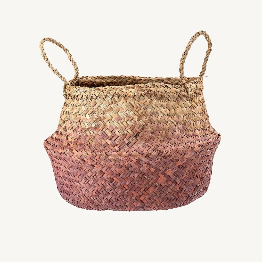 Bloomingville - Seagrass Storage Basket Rose 3 Bloomingville - Seagrass Storage Basket Rose