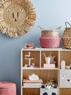 Bloomingville - Seagrass Storage Basket Rose