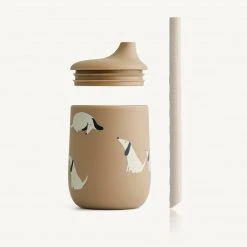 Liewood - Ellis Sippy Cup - Dog / Oat Mix Feeding