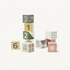 Kids Concept Sale Kid's Concept - Edvin 10 Piece Wooden Blocks / Cubes