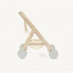 Kids Concept Dolls & Dolls Toys Kid's Concept - KID'S HUB Dolls Stroller In Natural Wood And Cotton