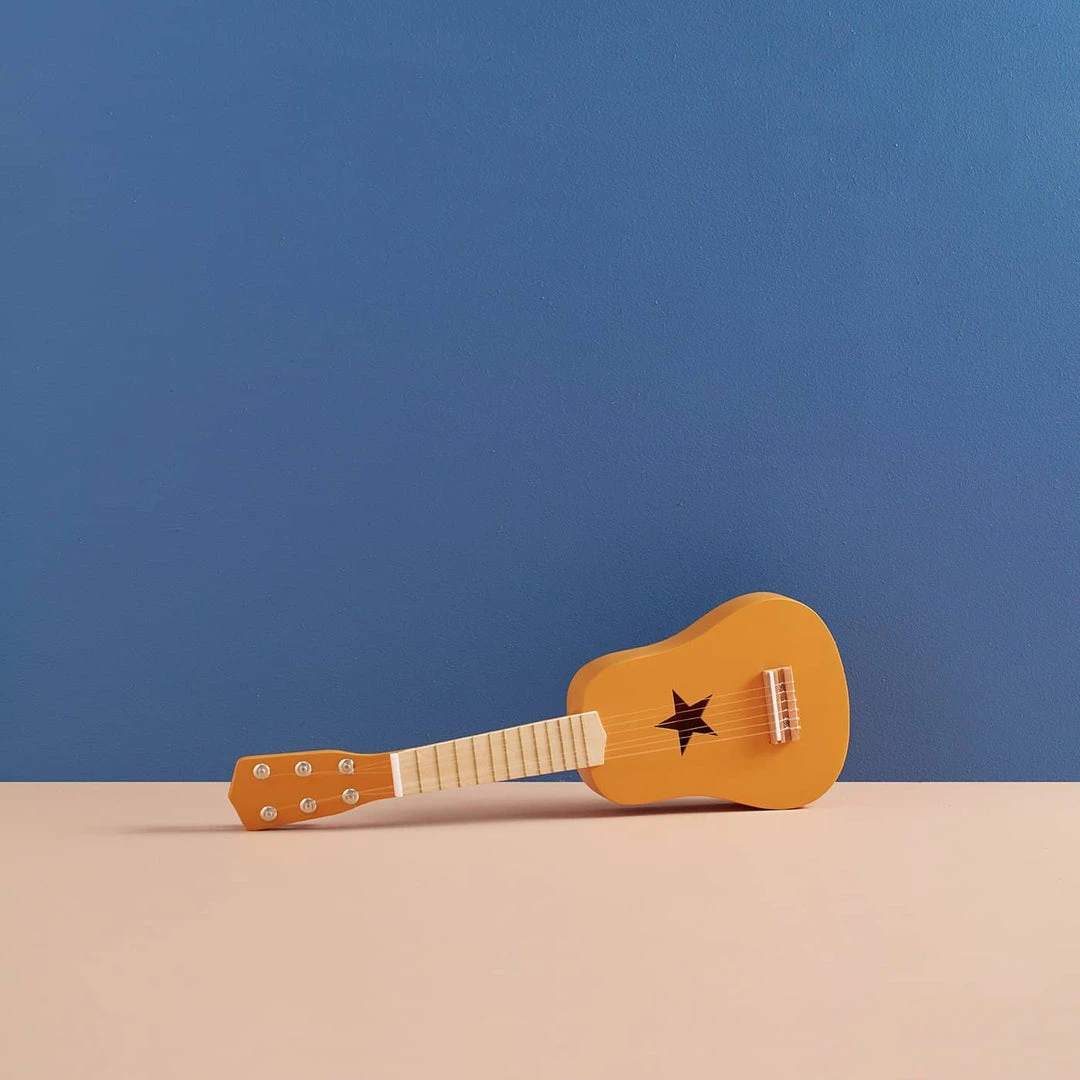 Kids Concept Kid's Concept - Star Yellow Wooden Toy Guitar 4 Kids Concept Kid's Concept - Star Yellow Wooden Toy Guitar
