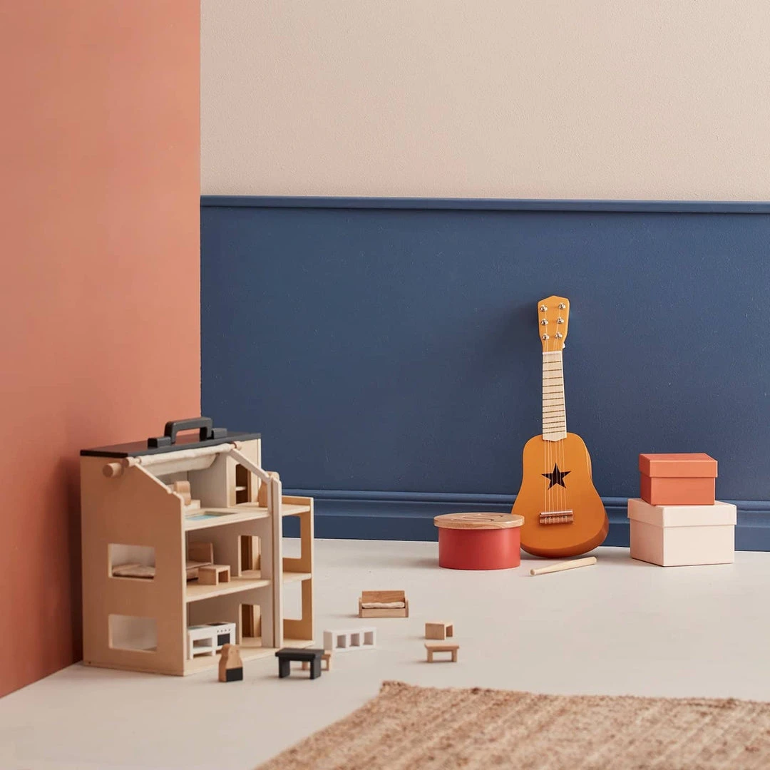 Kids Concept Kid's Concept - Star Yellow Wooden Toy Guitar 6 Kids Concept Kid's Concept - Star Yellow Wooden Toy Guitar