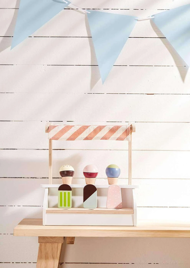 Kids Concept Kid's Concept - KID'S HUB Ice Cream Stand With 6 Ice Creams Cones And Ice Lollies Sale 4 Kids Concept Kid's Concept - KID'S HUB Ice Cream Stand With 6 Ice Creams Cones And Ice Lollies Sale