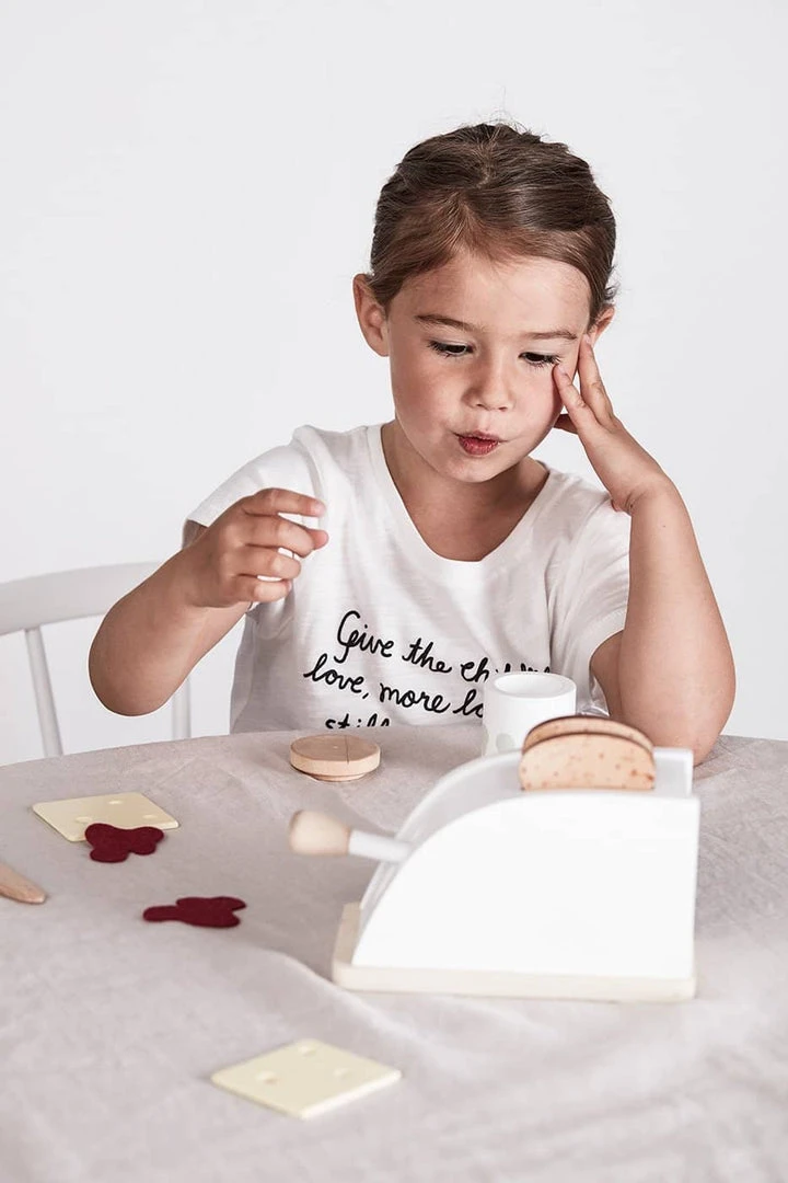 Kids Concept Pretend Play Kid's Concept - KID'S HUB Toy Toaster Set With 8 Accessories 8 Kids Concept Pretend Play Kid's Concept - KID'S HUB Toy Toaster Set With 8 Accessories