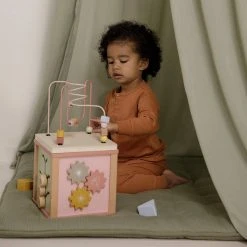 Little Dutch - Wooden Activity Cube Wild Flowers