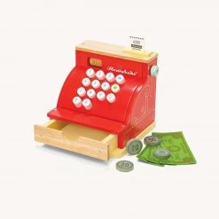 Pretend Play Le Toy Van - Red Honeybake Wooden Cash Register