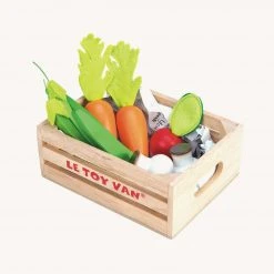 Sale Le Toy Van - Honeybee Market Wooden Harvest Vegetables '5 A Day' Crate