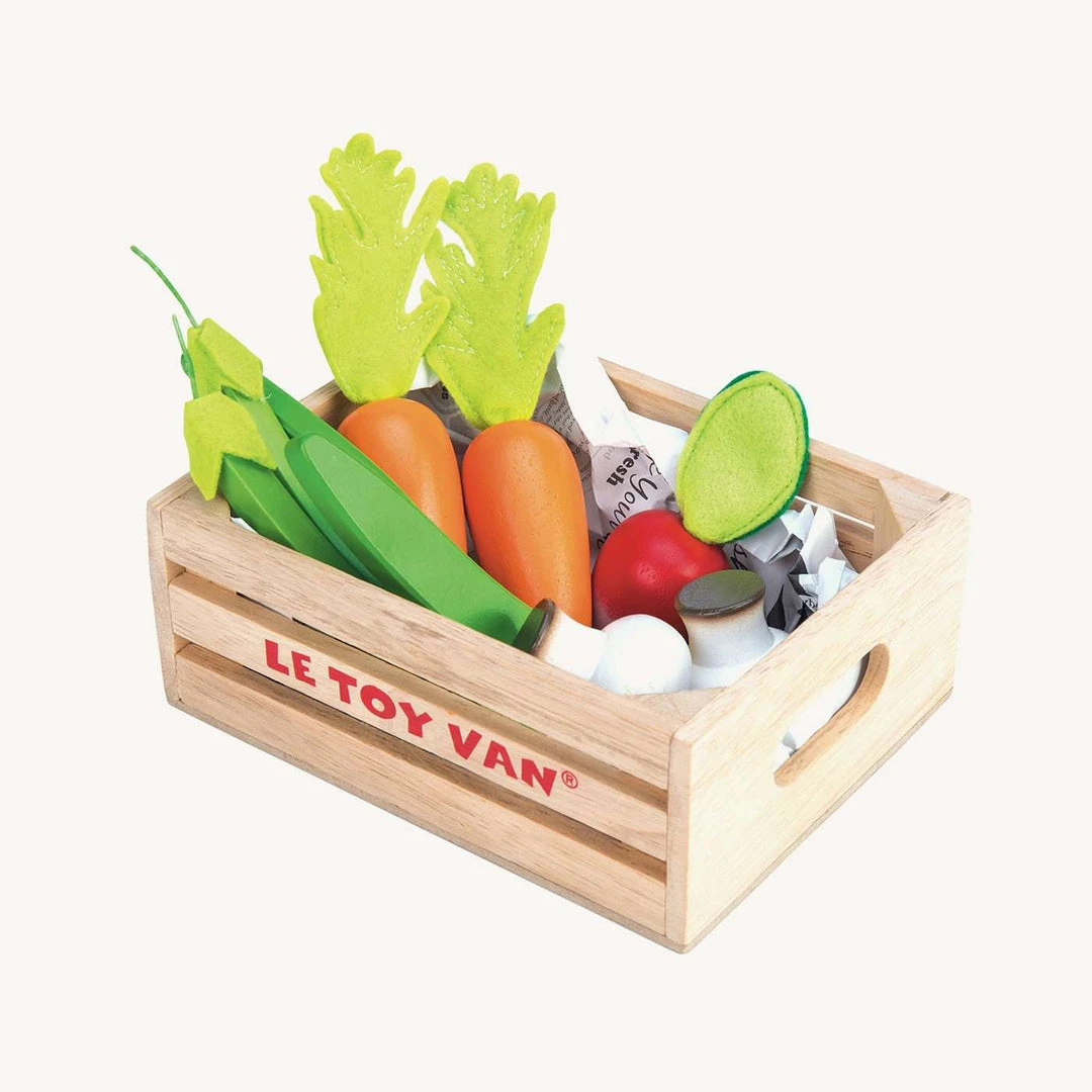 Sale Le Toy Van - Honeybee Market Wooden Harvest Vegetables '5 A Day' Crate 3 Sale Le Toy Van - Honeybee Market Wooden Harvest Vegetables '5 A Day' Crate