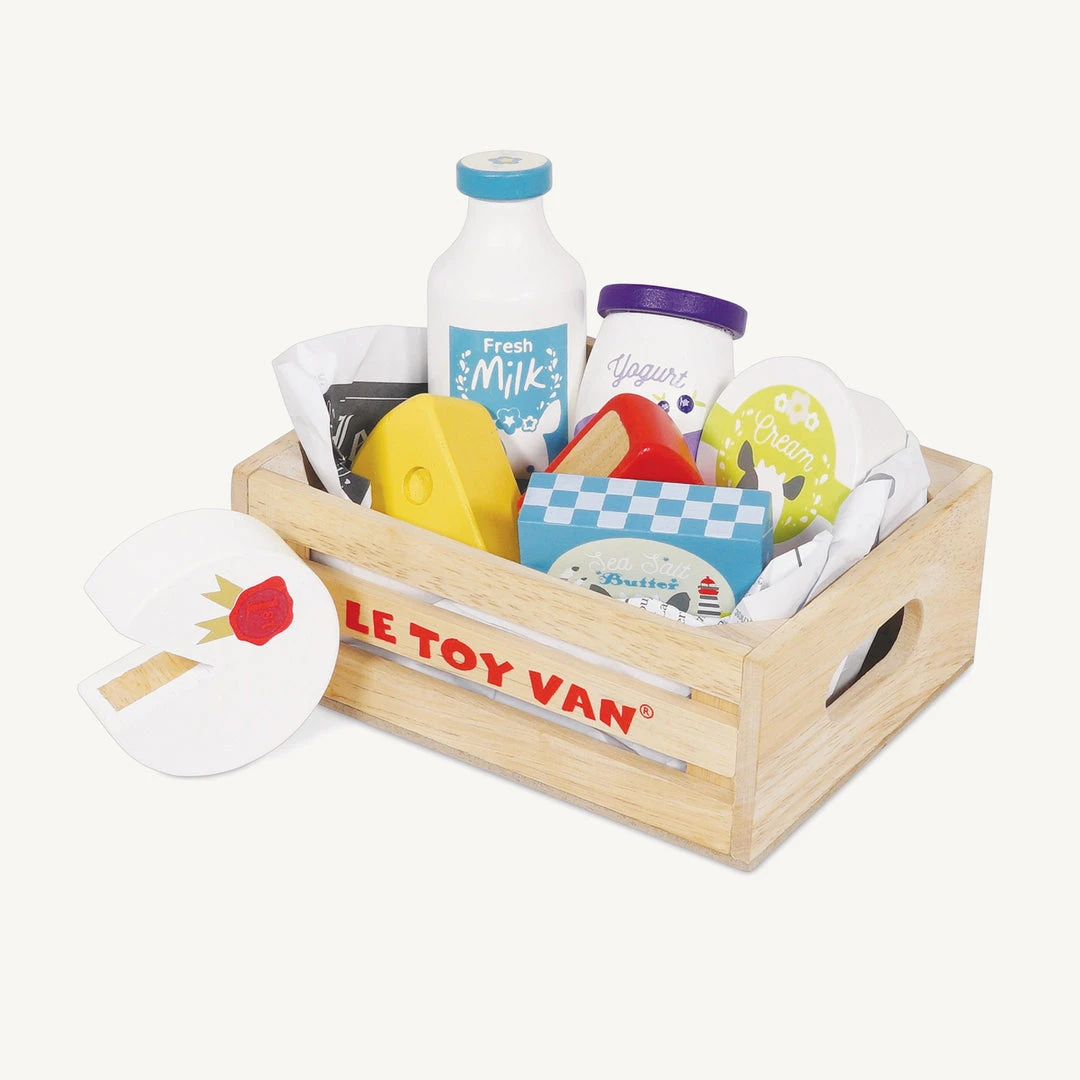 Pretend Play Le Toy Van - Honeybee Market Cheese & Dairy Crate 3 Pretend Play Le Toy Van - Honeybee Market Cheese & Dairy Crate