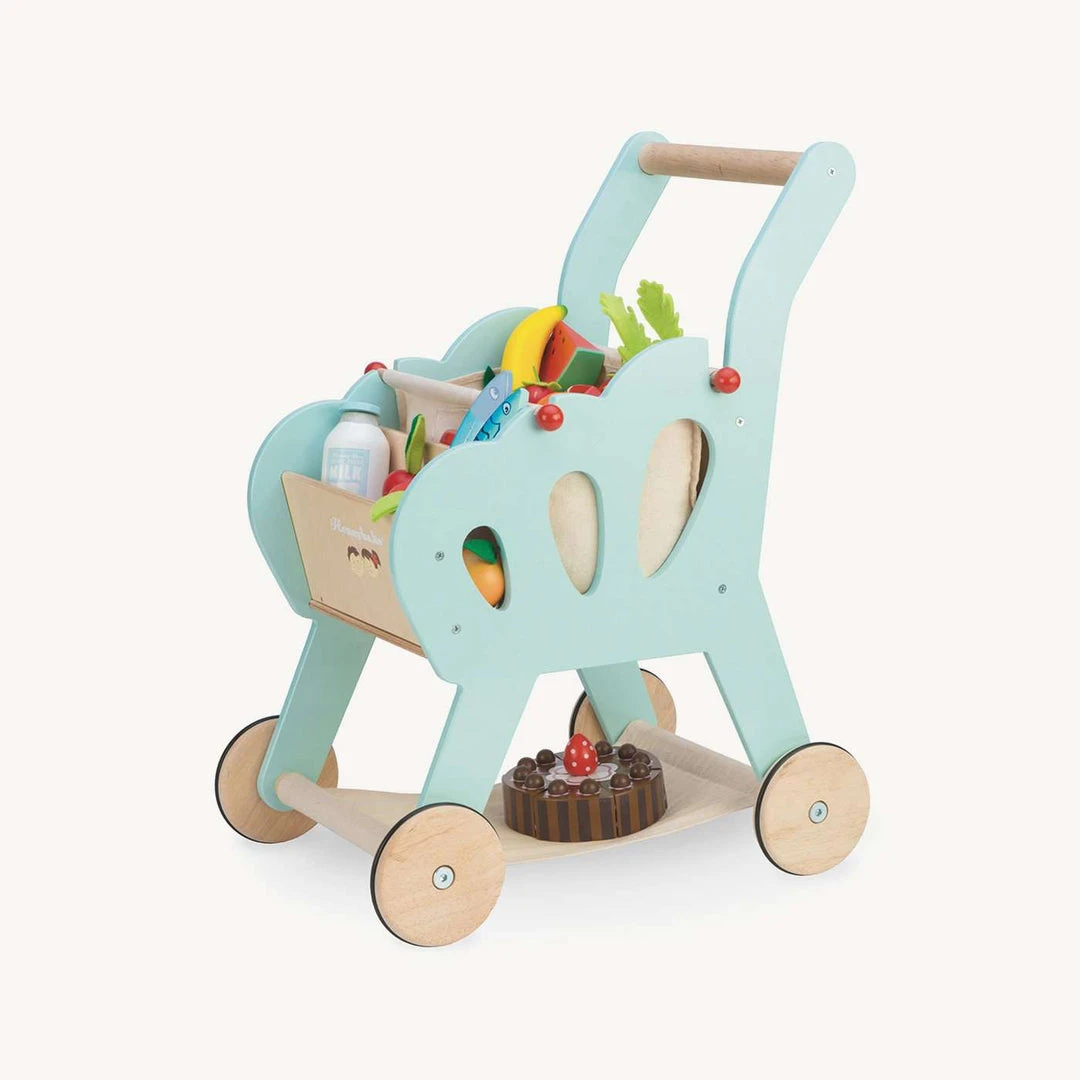 Le Toy Van - Honeybake Wooden Shopping Trolley 3 Le Toy Van - Honeybake Wooden Shopping Trolley