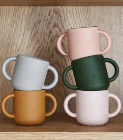 Liewood - Gene Silicone Cup 2 Pack - Cat Dark Rose