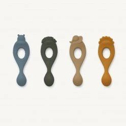 Sale Liewood - Liva Silicone Spoon 4-pack - Safari / Blue Multi Mix 7 Sale Liewood - Liva Silicone Spoon 4-pack - Safari / Blue Multi Mix
