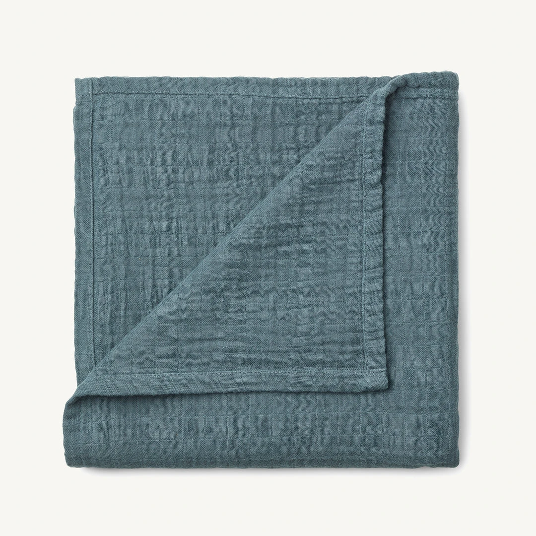Liewood - Ben Organic Cotton Muslin Swaddle Solid - Whale Blue Sale 6 Liewood - Ben Organic Cotton Muslin Swaddle Solid - Whale Blue Sale