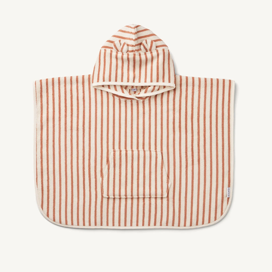 Holiday Shop Liewood - Izzy Poncho (various Sizes) - Y/D Stripe: Tuscany Rose / Creme De La Creme 3 Holiday Shop Liewood - Izzy Poncho (various Sizes) - Y/D Stripe: Tuscany Rose / Creme De La Creme