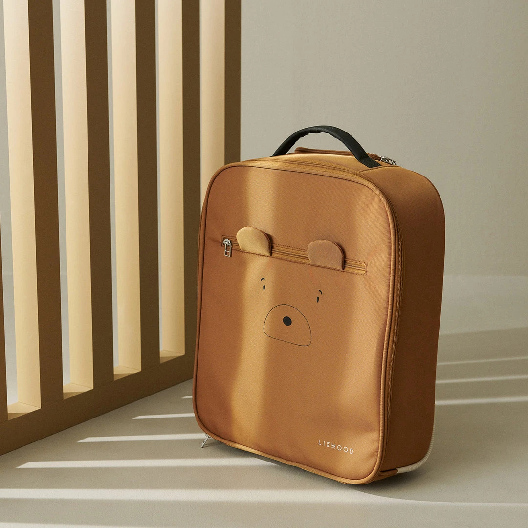 Liewood - Jeremy Suitcase - Mr Bear Golden Caramel Holiday Shop