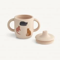 Feeding Liewood - Neil Cup - Miauw / Apple Blossom Mix