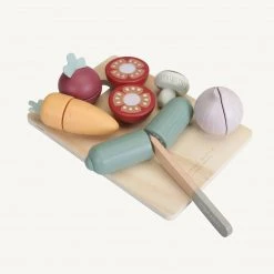 Pretend Play Little Dutch - Wooden Cutting Vegetables Play Set