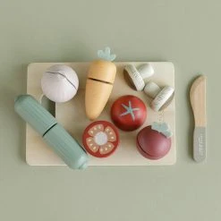 Pretend Play Little Dutch - Wooden Cutting Vegetables Play Set