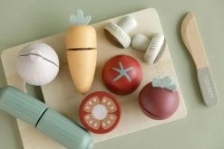 Pretend Play Little Dutch - Wooden Cutting Vegetables Play Set