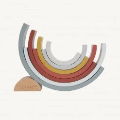 Activity Toys Little Dutch - Wooden Rainbow Stacker Pure & Nature 18 Activity Toys Little Dutch - Wooden Rainbow Stacker Pure & Nature