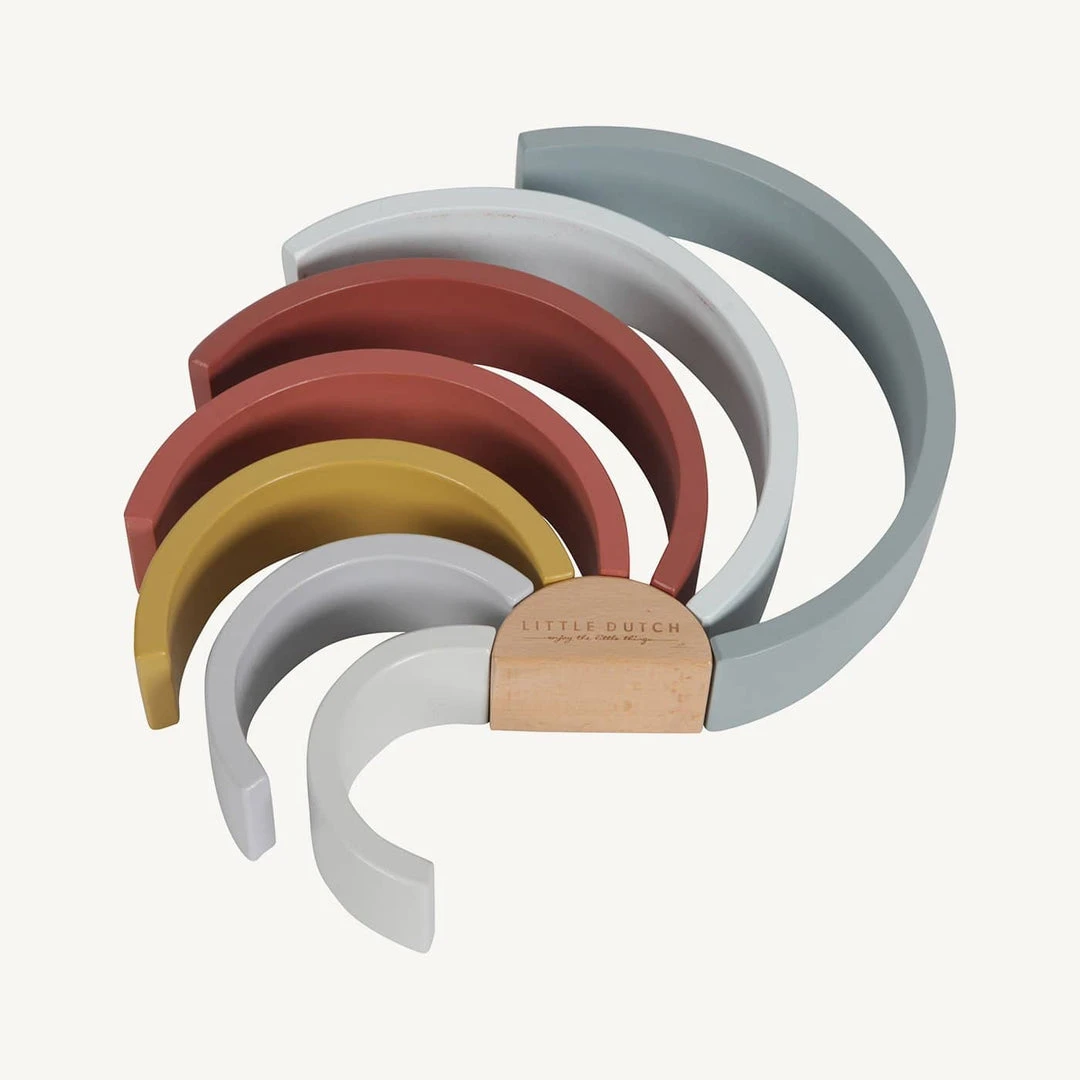 Activity Toys Little Dutch - Wooden Rainbow Stacker Pure & Nature 11 Activity Toys Little Dutch - Wooden Rainbow Stacker Pure & Nature