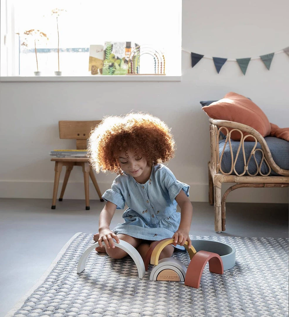 Activity Toys Little Dutch - Wooden Rainbow Stacker Pure & Nature 7 Activity Toys Little Dutch - Wooden Rainbow Stacker Pure & Nature