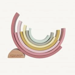 Little Dutch - Wooden Rainbow Stacker Pink 13 Little Dutch - Wooden Rainbow Stacker Pink