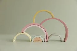 Little Dutch - Wooden Rainbow Stacker Pink 17 Little Dutch - Wooden Rainbow Stacker Pink