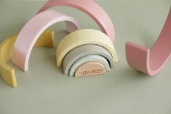 Little Dutch - Wooden Rainbow Stacker Pink 18 Little Dutch - Wooden Rainbow Stacker Pink