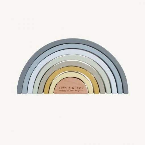 Activity Toys Little Dutch - Wooden Rainbow Stacker Blue 2 Activity Toys Little Dutch - Wooden Rainbow Stacker Blue