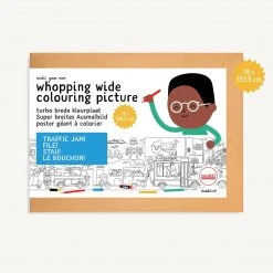 Sale Makii Whopping Wide Colouring Picture - TRAFFIC JAM 19 X 159.9 Cm