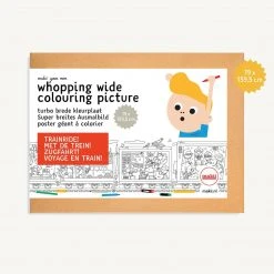 Sale Makii Whopping Wide Colouring Picture - TRAIN RIDE 19 X 159.9 Cm