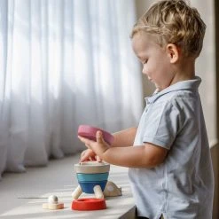 Plan Toys - Stacking Rocket Orchard Series Sale