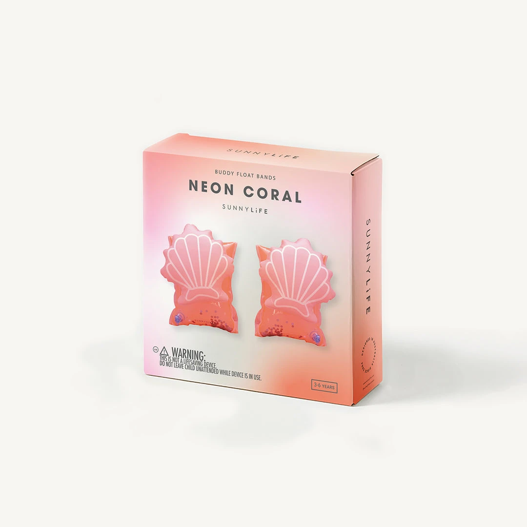 Sunnylife - Buddy Float Bands Neon Coral Holiday Shop