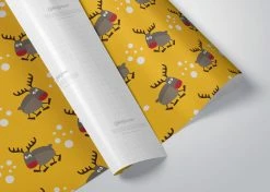 The LittleGreen Wrapping Company Reindeer & Robins Recyclable Wrapping Paper & Tags