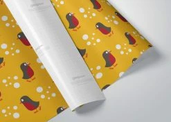 The LittleGreen Wrapping Company Reindeer & Robins Recyclable Wrapping Paper & Tags