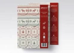 The LittleGreen Wrapping Company Retro Festive Knits Recyclable Wrapping Paper & Tags