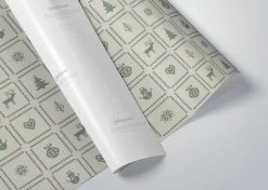 The LittleGreen Wrapping Company Retro Festive Knits Recyclable Wrapping Paper & Tags