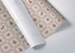 The LittleGreen Wrapping Company Retro Festive Knits Recyclable Wrapping Paper & Tags